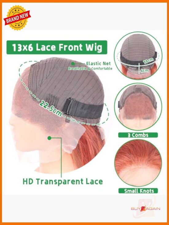 30 Inch Body Wave Lace Front Wig 180% Density Glueless Human Hair main image 6